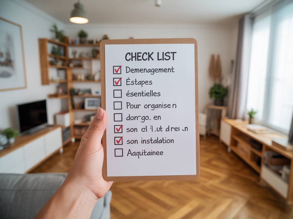 Check-list demenagement : les étapes essentielles pour organiser son départ et son installation en Aquitaine